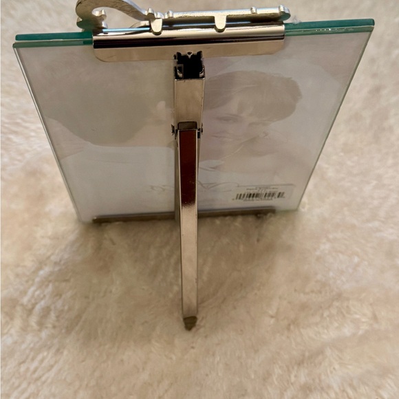 5 X 7 Beveled glass easel Photo Frame Key heart Wedding Anniversary love - Picture 9 of 10